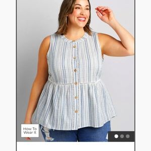 Sleeveless Baby Doll top from Lane Bryant